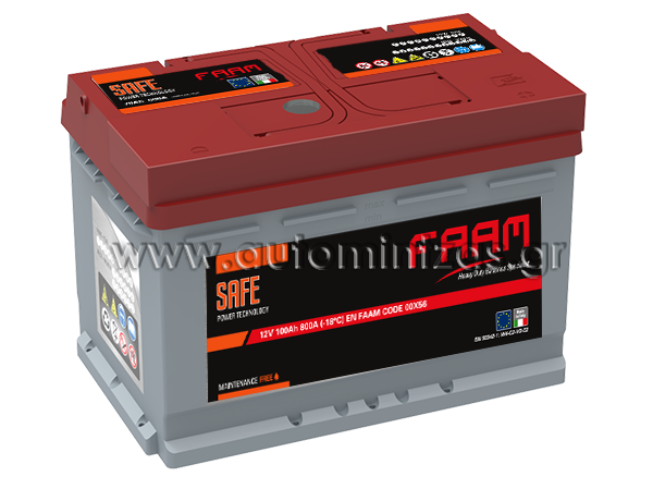 Car battery  FAAM 100ah   850a