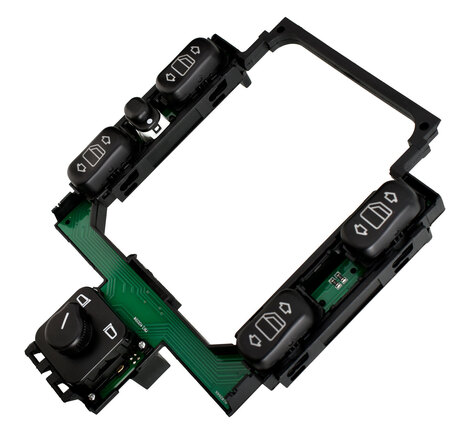 ΔΙΑΚΟΠΤΗΣ ΗΛΕΚΤΡΙΚΩΝ ΠΑΡΑΘΥΡΩΝ ΚΑΙ ΚΑΘΡΕΠΤΩΝ MERCEDES C CLASS W202 '93-'99 ΕΜΠΡΟΣ ΣΤΗΝ ΚΕΝΤΡΙΚΗ ΚΟΝΣΟΛΑ 4ΠΛΟΣ| 20+6PIN