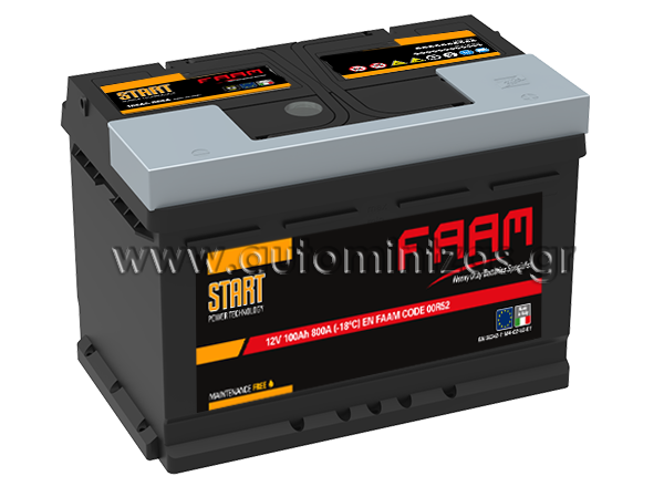 Car battery  FAAM 110ah  900a