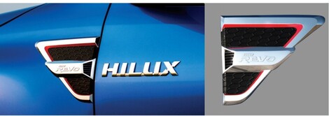 ΔΙΑΚΟΣΜΗΤΙΚΟ ΠΛΑΙΝΟ ΦΤΕΡΟΥ TOYOTA HILUX REVO '15- (ΣΕΤ)
