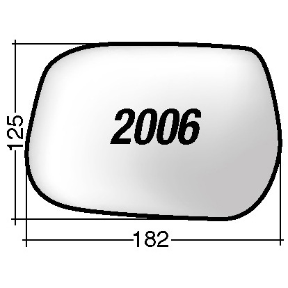 ΚΡΥΣΤΑΛΛΟ ΚΑΘΡΕΠΤΗ DAIHATSU TERIOS '07 (ΧΡΩΜΙΟ) ΔΕΞΙ ΧΩΡΙΣ ΒΑΣΗ