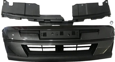 ΜΑΣΚΑ ISUZU DMAX '18-'20 ΚΟΜΠΛΕ ΜΑΥΡΗ/ΣΚΟΥΡΟ ΓΚΡΙ ΠΛΑΙΣΙΟ