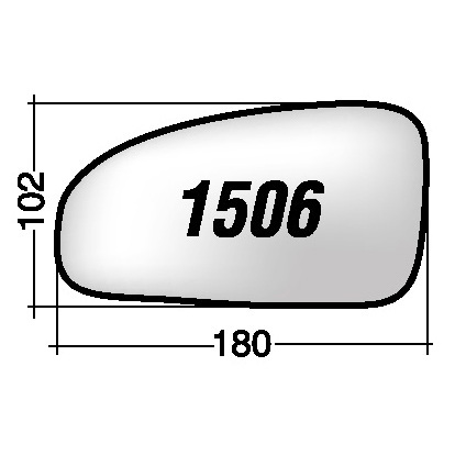 ΚΡΥΣΤΑΛΛΟ ΚΑΘΡΕΠΤΗ CHEVROLET AVEO - '07/ DAEWOO KALOS '05 (ΧΡΩΜΙΟ) ΔΕΞΙ ΧΩΡΙΣ ΒΑΣΗ