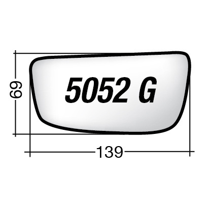 ΚΡΥΣΤΑΛΛΟ ΚΑΘΡΕΠΤΗ PEUGEOT EXPERT '07-'16/ EXPERT TEPEE '07-'16/ FIAT SCUDO '07-/ CITROEN JUMPY '07-'16/ TOYOTA PROACE '13-'16 (ΕΥΡΥΓΩΝΙΟ, ΧΡΩΜΙΟ) ΑΡΙΣΤΕΡΟ ΕΥΡΥΓΩΝΙΟ  ΧΩΡΙΣ ΒΑΣΗ